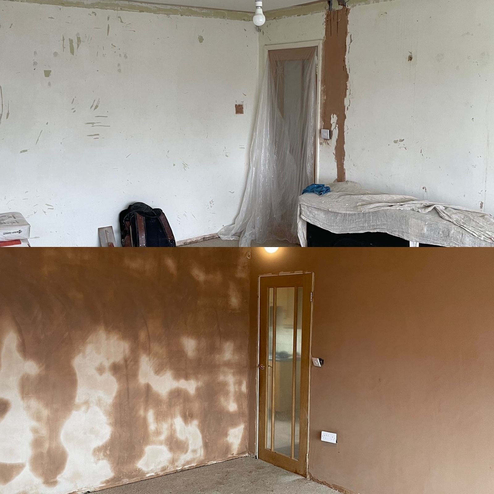 Same room: before (top) and after (bottom)