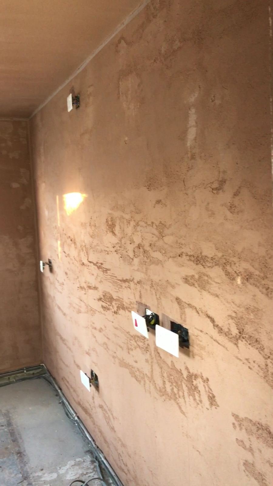 Fresh skim, drying from dark to pale